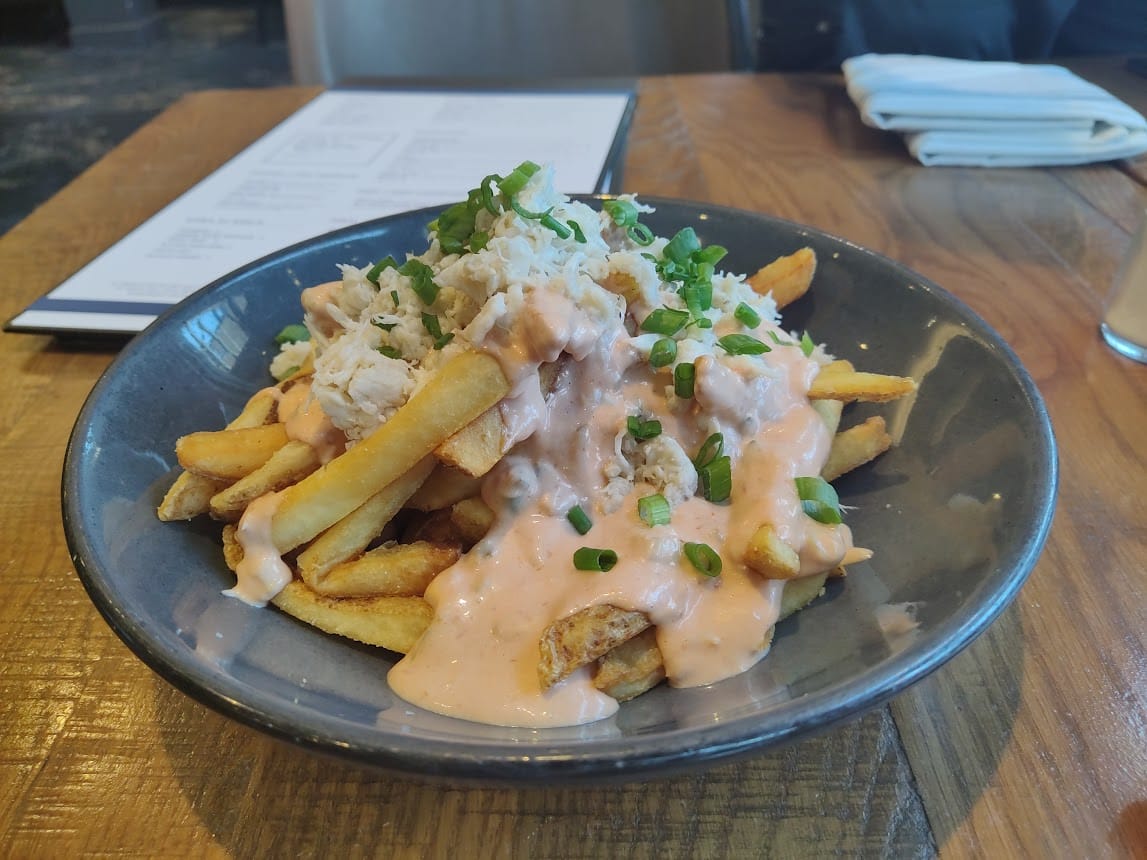 crab topped fries paddlefish Pirates & Princesses