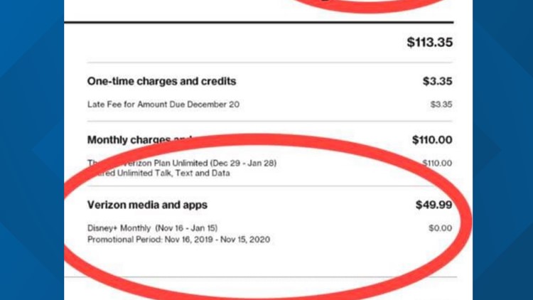 Verizon 'Accidentally' Charges Customers for Disney+ via 'Billing Error'
