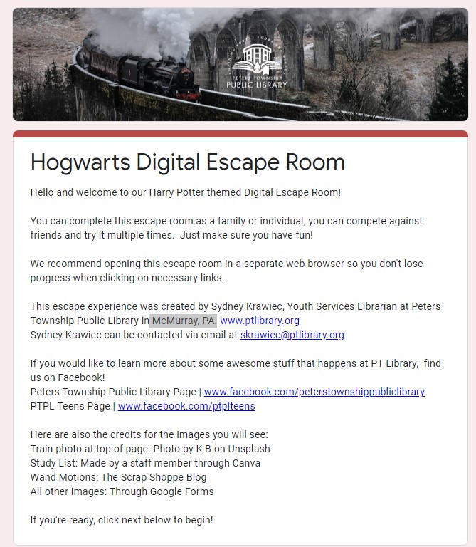 hogwartsdigitalescaperoom Pirates & Princesses