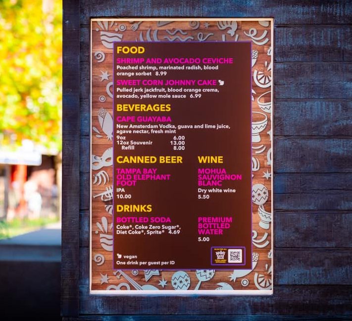 kings cross menu ! Pirates & Princesses